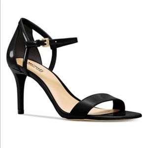 Black patent leather Michael Kors heels